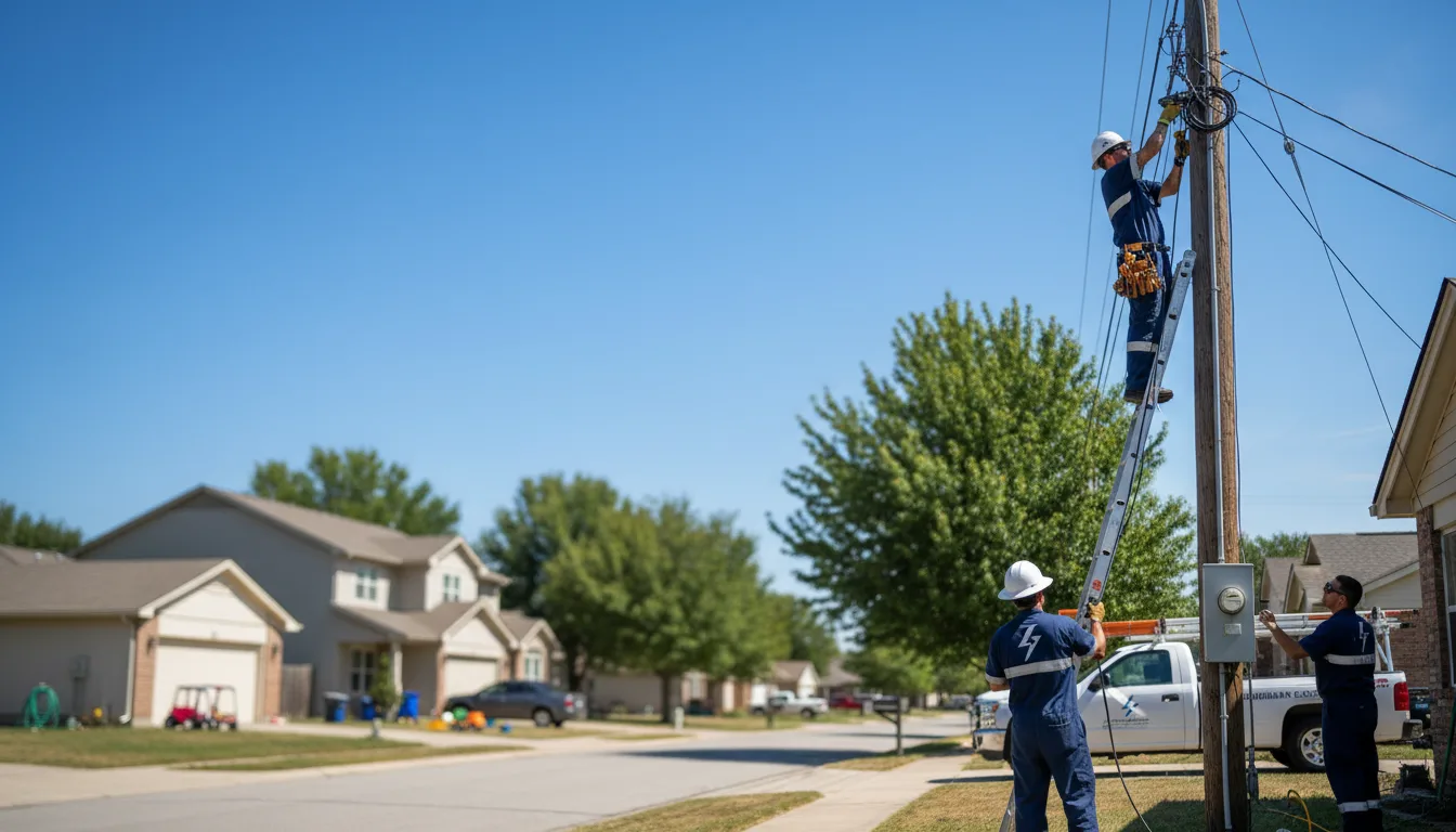 Residential electrician providing installation services in Lindsay, CA